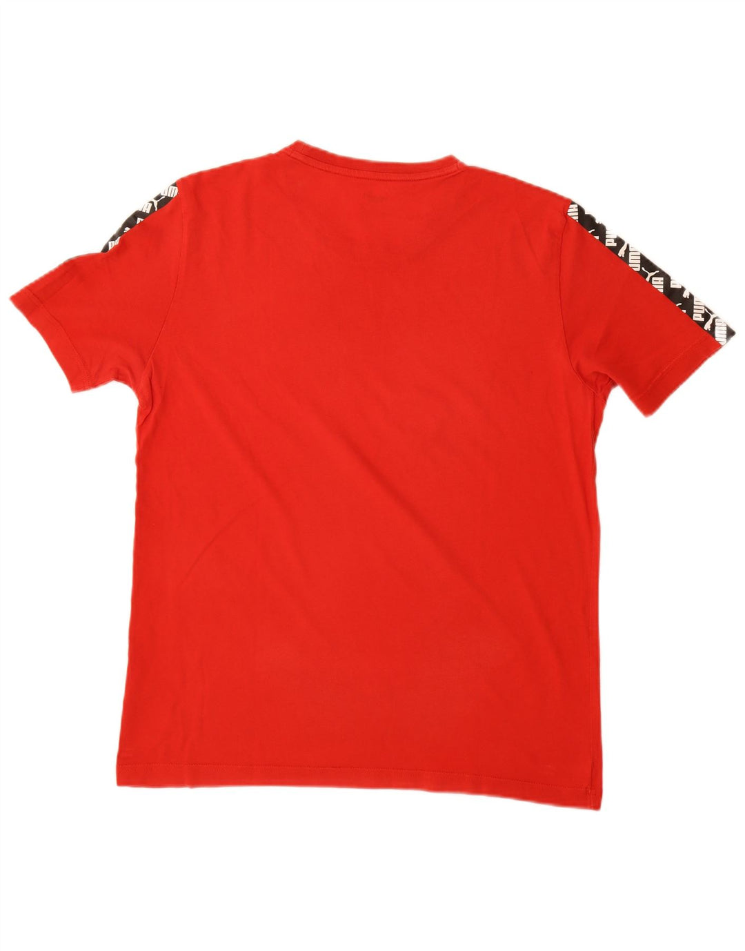 T-shirt grafica da uomo PUMA Top in cotone color block rosso medio