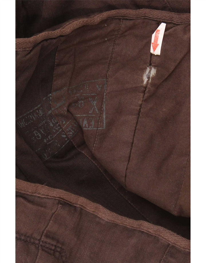 Giacca a vento da donna Levi's UK 10 piccola spina di pesce marrone