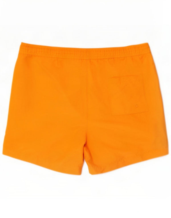 Pantaloncini da bagno con grafica da uomo Calvin Klein Medium Orange Colourblock