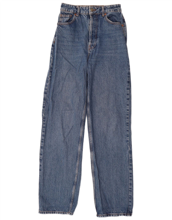 Jeans dritti da donna Topshop W26 L30 cotone blu