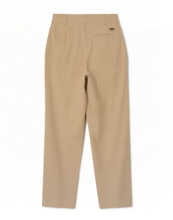 Pantaloni chino vintage da uomo con pegging W30 L29 in cotone beige