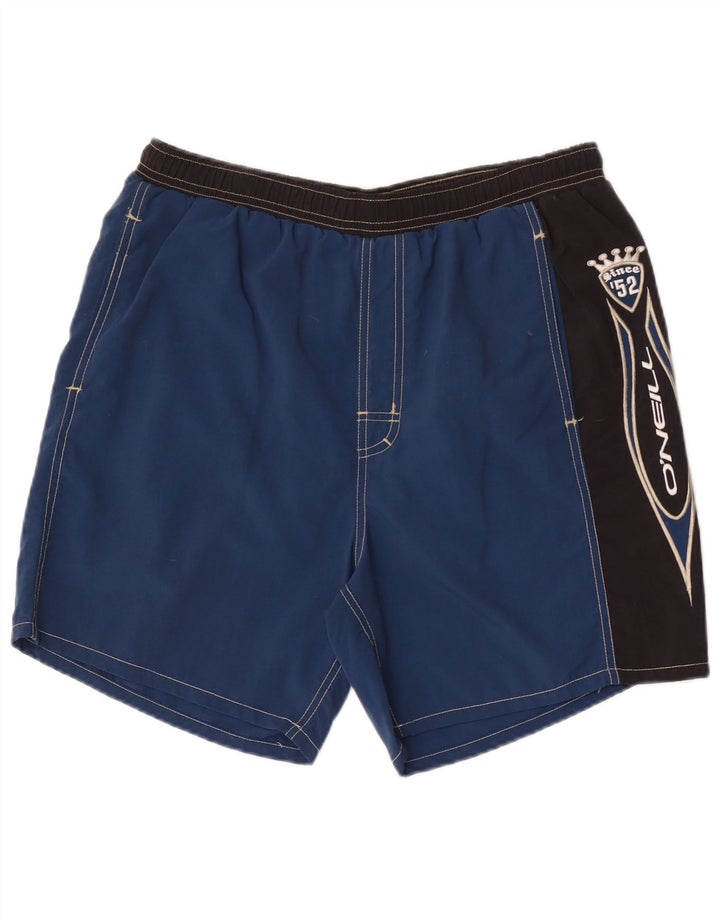Pantaloncini da bagno grafici da uomo O'Neill piccoli in nylon color block blu