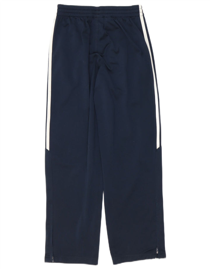 Pantaloni della tuta da ragazzo Adidas 11-12 anni in poliestere blu navy