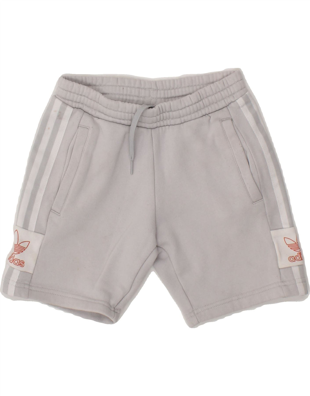 ADIDAS Boys Sport Shorts 7-8 Years Grey Cotton Vintage Adidas and Second-Hand Adidas from Messina Hembry 