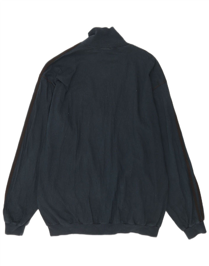Giacca da tuta da uomo Adidas UK 40/42 Medio Blu Navy Cotone