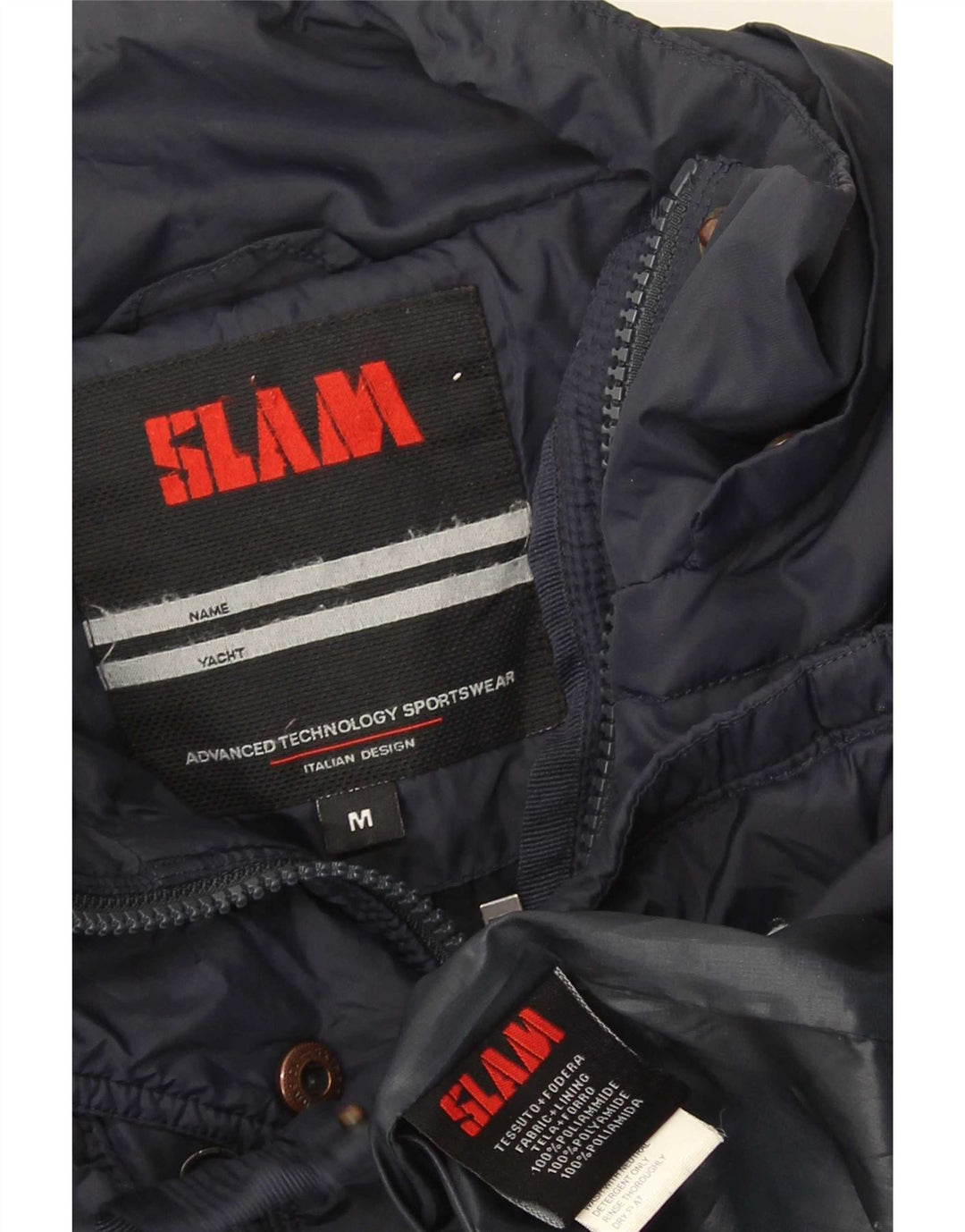 Giacca imbottita da donna Slam UK 14 media blu navy in poliammide