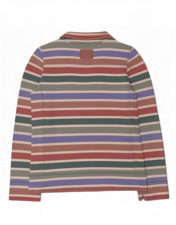 Felpa da donna con zip 1/4 Fat Face, maglione, UK 10, piccola a righe multicolore