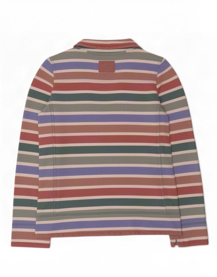 Felpa da donna con zip 1/4 Fat Face, maglione, UK 10, piccola a righe multicolore