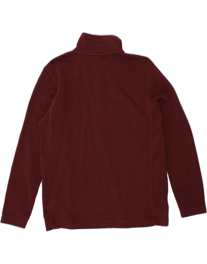 MOUNTAIN WAREHOUSE Mens Zip Neck Sweatshirt Jumper Medium Maroon Cotton Vintage Mountain Warehouse and Second-Hand Mountain Warehouse from Messina Hembry 