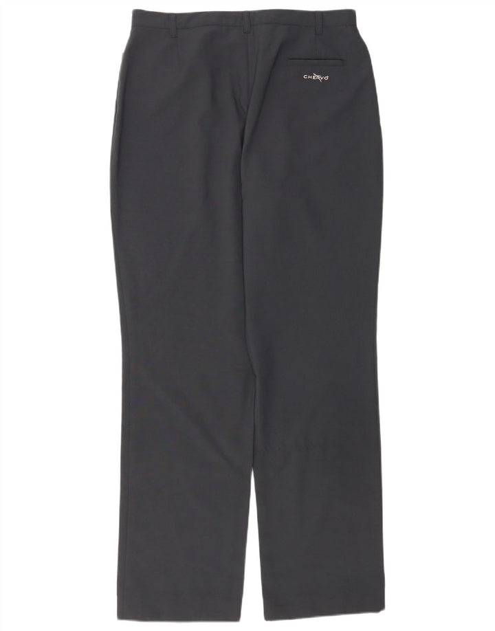 Pantaloni casual dritti da donna Chervo W30 L32 poliestere nero