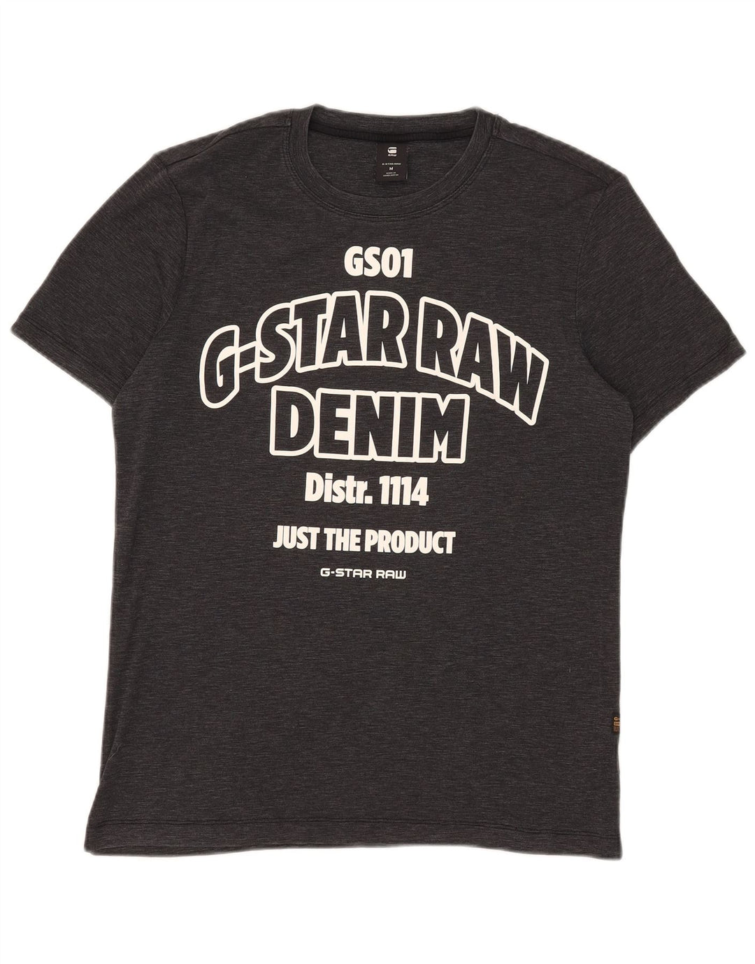 T-shirt grafica da uomo G-Star Top in cotone mélange nero medio