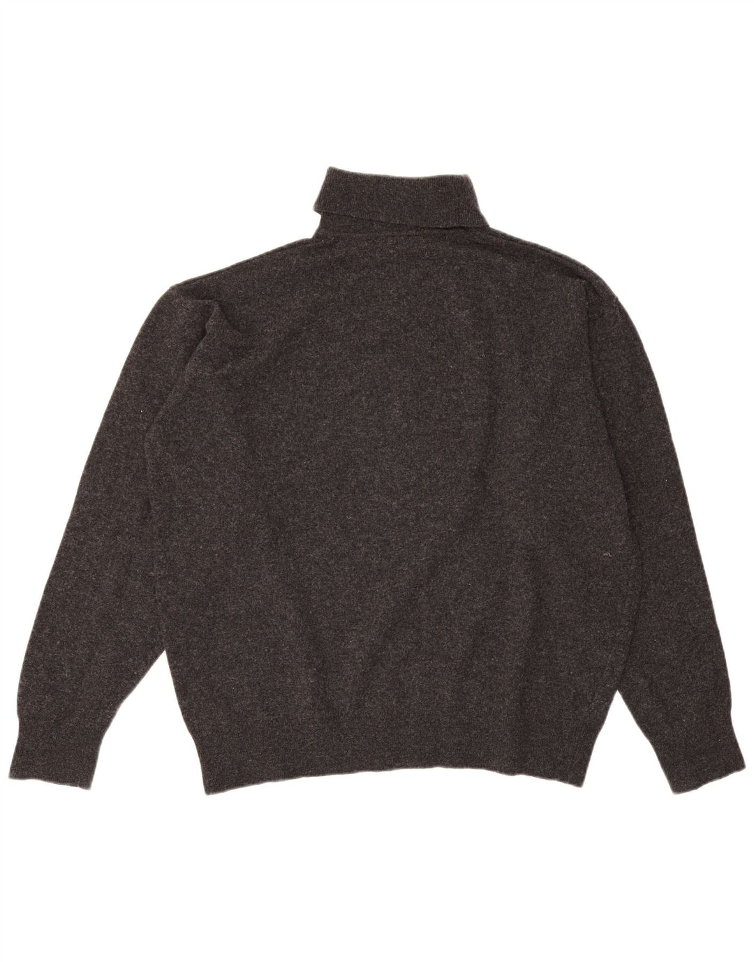 Maglione maglione da uomo a collo alto Lacoste taglia 6 XL lana d'agnello grigia
