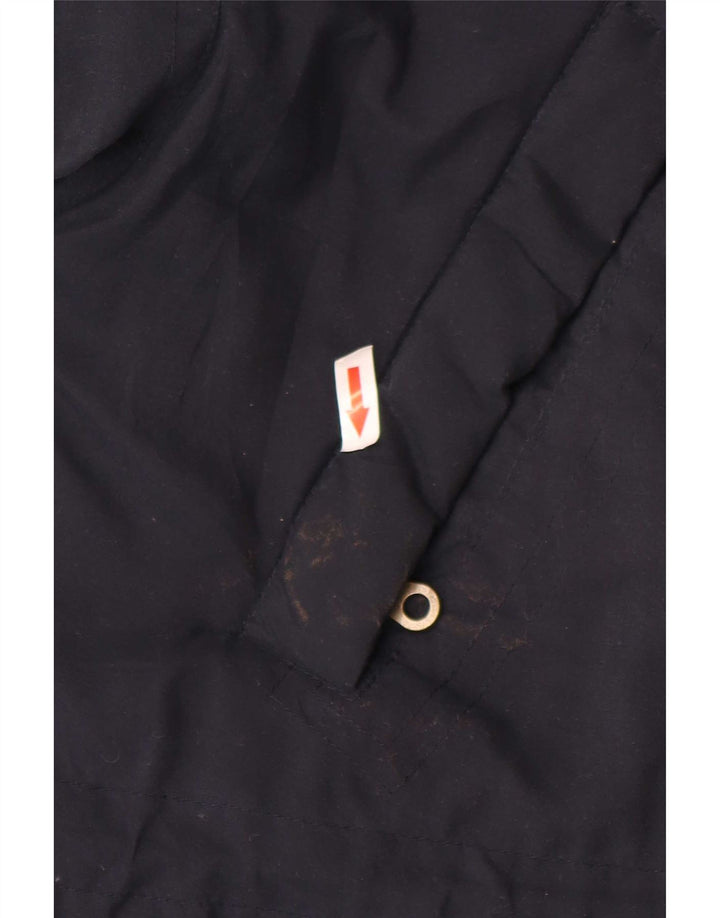 Cappotto giacca a vento vintage da uomo UK 38 Poliestere color block medio blu navy
