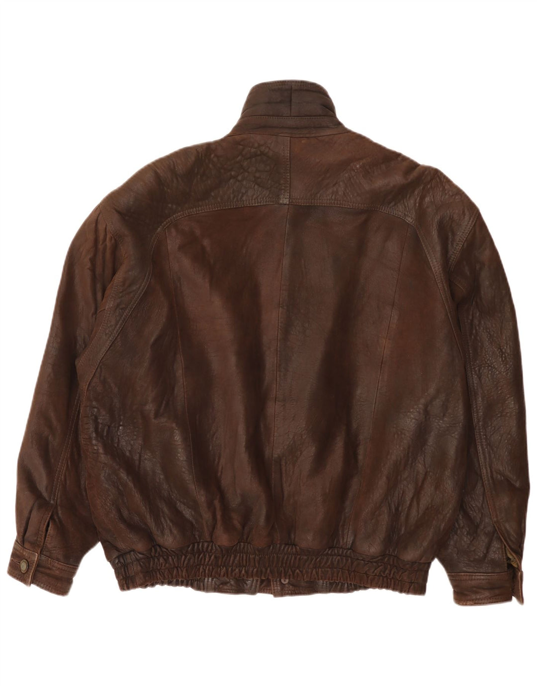 Giacca in pelle vintage da uomo IT 52 XL Marrone