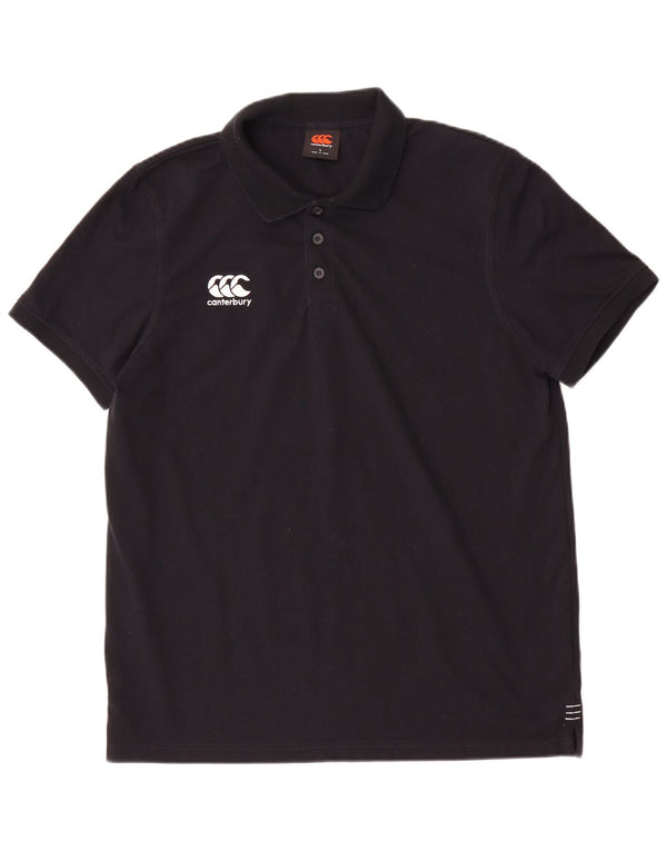 Polo da uomo Canterbury grande nera in poliestere