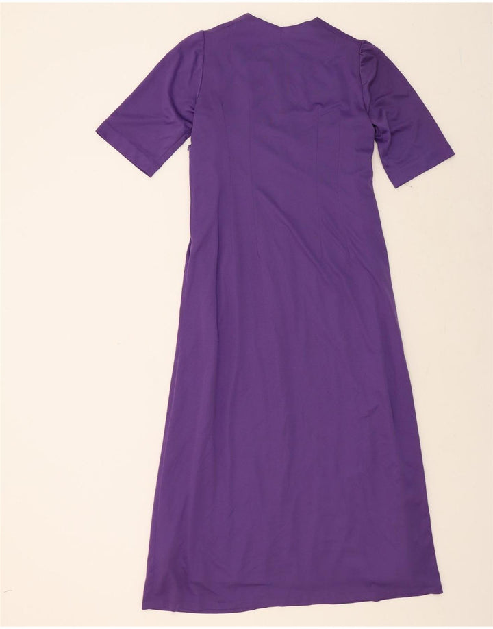 VINTAGE Womens Maxi Dress UK 12 Medium Purple Vintage Vintage and Second-Hand Vintage from Messina Hembry 