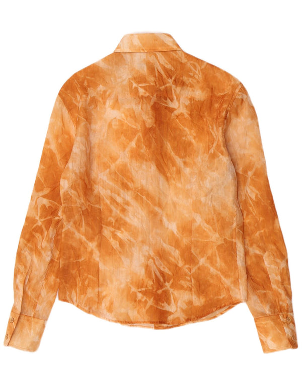 Camicia vintage da donna color arancione medio