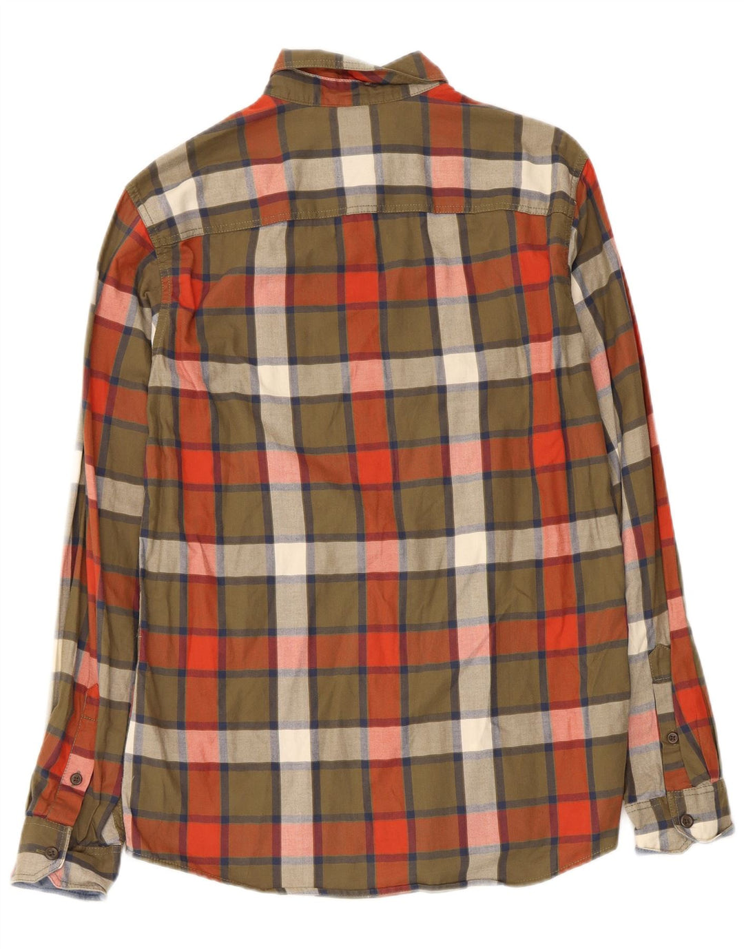 Jack & Jones Camicia da uomo in flanella di cotone a quadri kaki medio