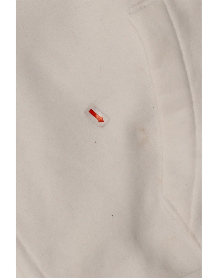 Maglione con cappuccio da uomo HOLLISTER grande in cotone bianco