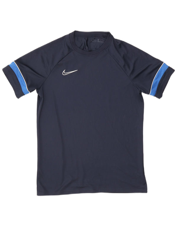 T-shirt Nike Dri Fit da uomo, taglia grande, in poliestere color block blu navy