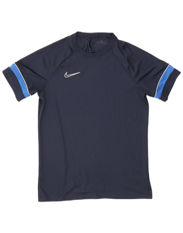 T-shirt Nike Dri Fit da uomo, taglia grande, in poliestere color block blu navy