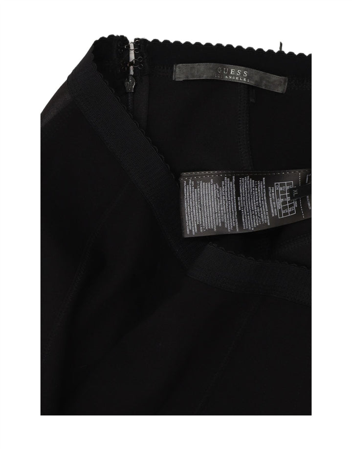 Gonna tubino da donna GUESS UK 16 Large W36 viscosa color block nera