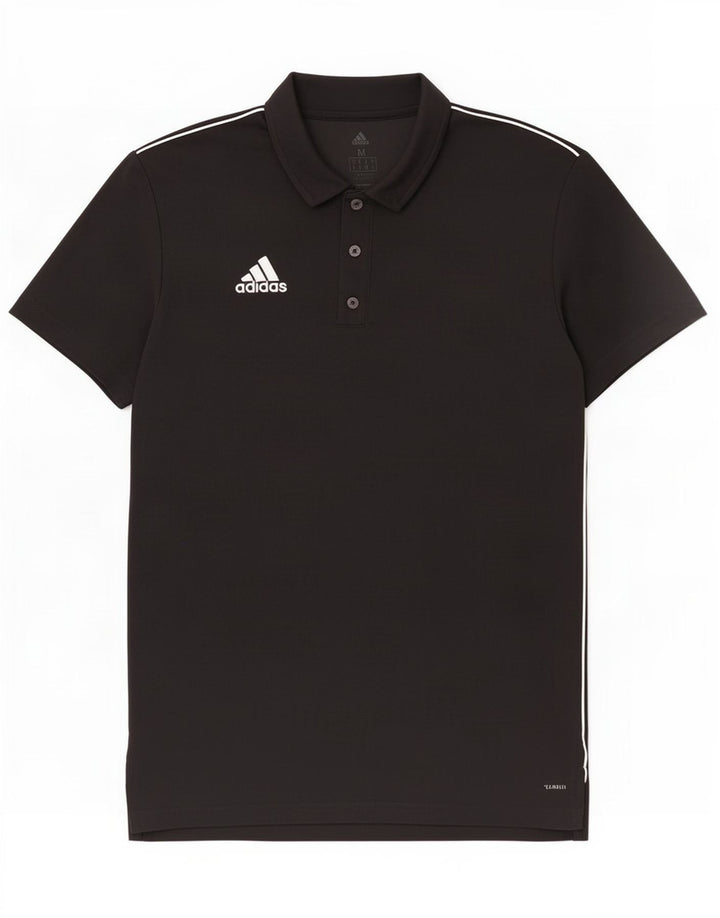 Polo Adidas Climalite da uomo media in poliestere nero
