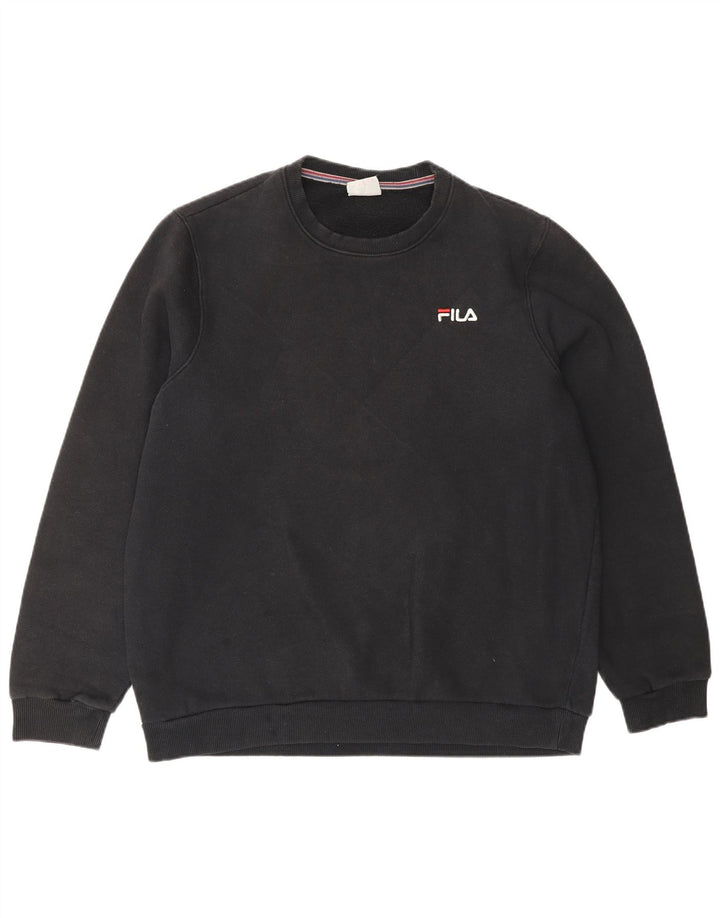 FILA Mens Sweatshirt Jumper Large Black