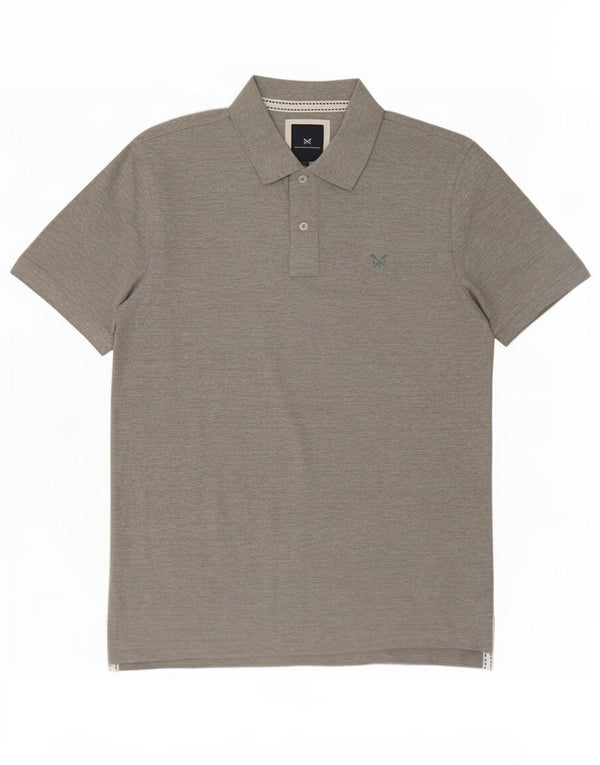 Crew Clothing Mens Polo Shirt Large Grey Cotton