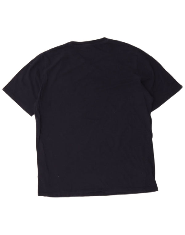 T-shirt grafica da uomo Jack & Jones Top XL in cotone blu navy