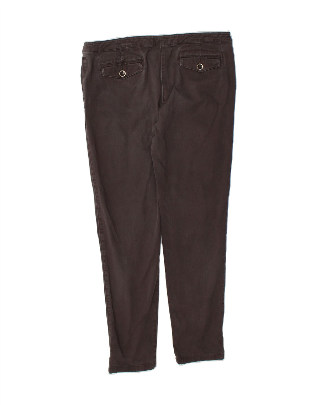 ARMANI Womens Slim Chino Trousers W44 L28 Grey Cotton Vintage Armani and Second-Hand Armani from Messina Hembry 