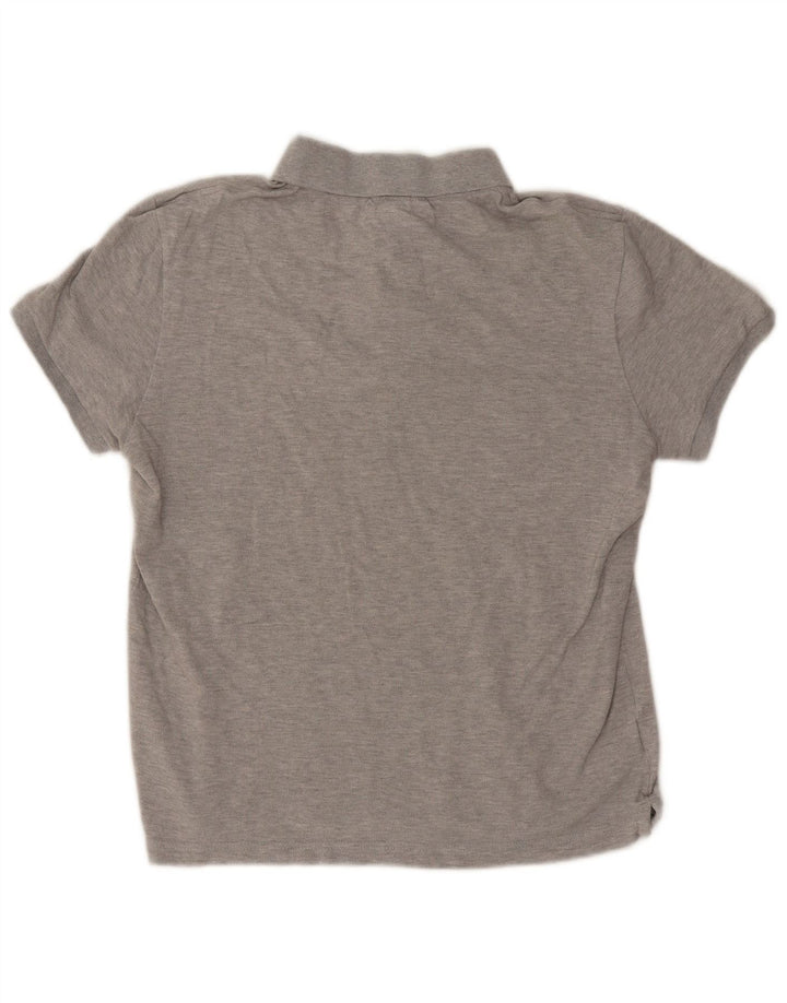 Polo da uomo slim fit Lacoste taglia 4 in cotone grigio medio
