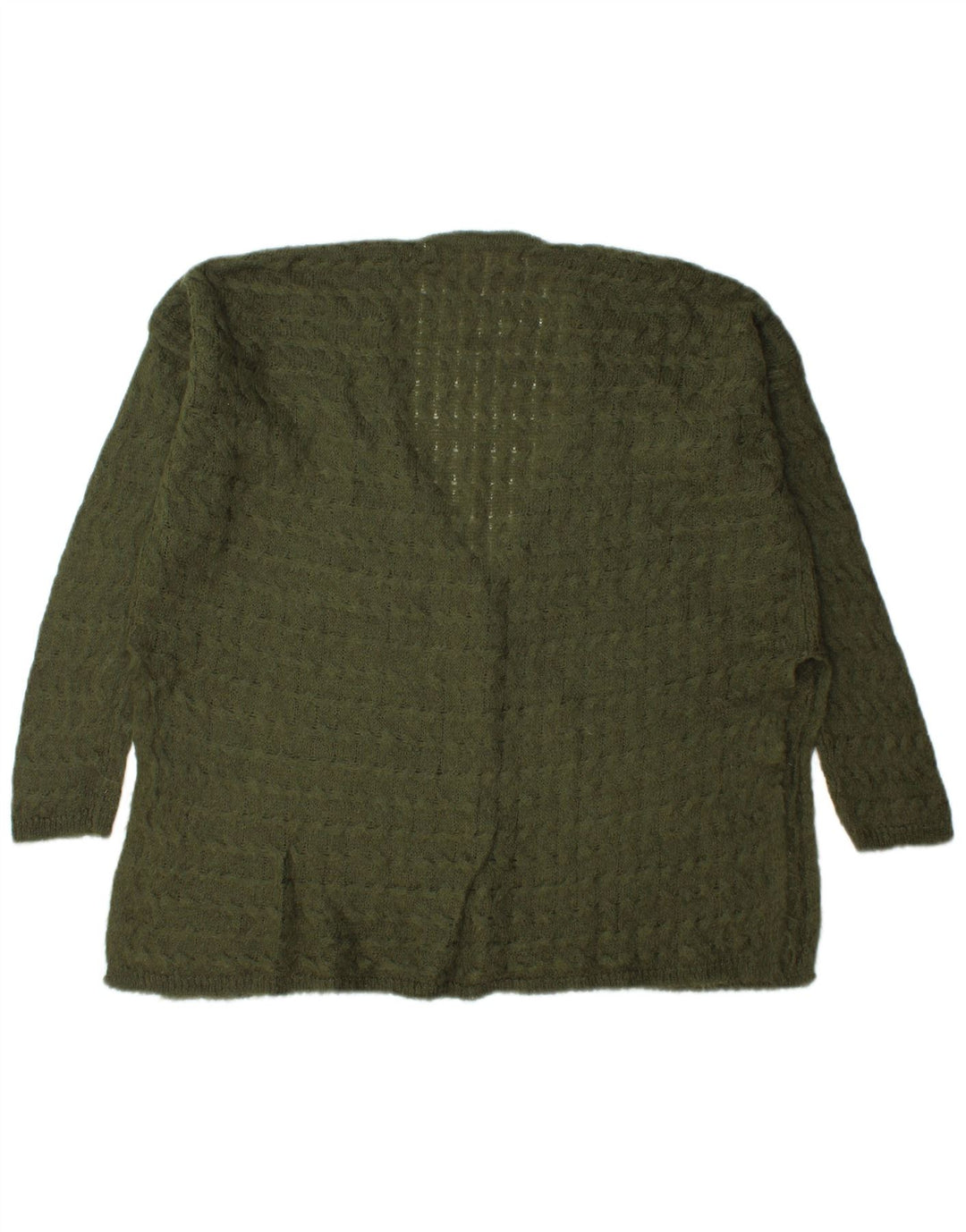 Maglione cardigan oversize da donna Zara UK 14 verde medio