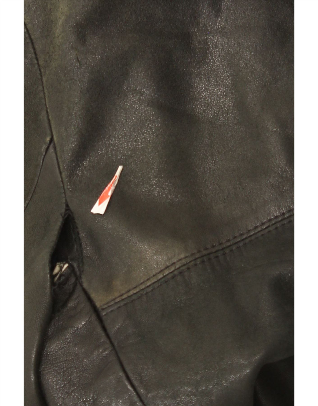 Giacca in pelle vintage da uomo UK 38 media nera