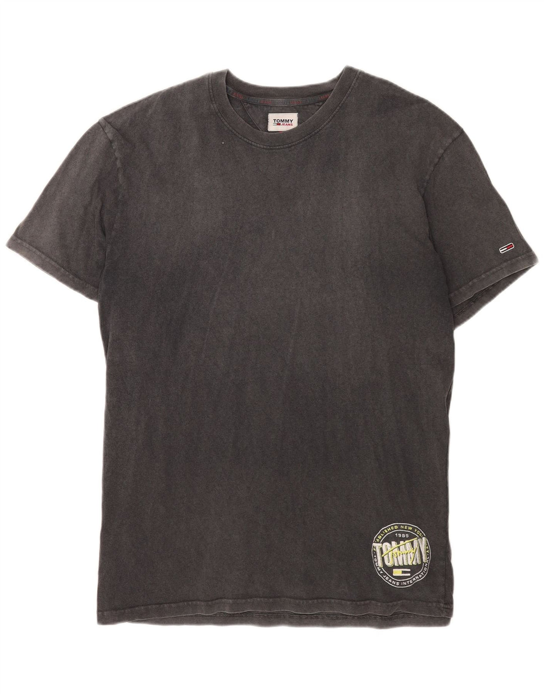 T-shirt da uomo Tommy Hilfiger Top XL in cotone grigio