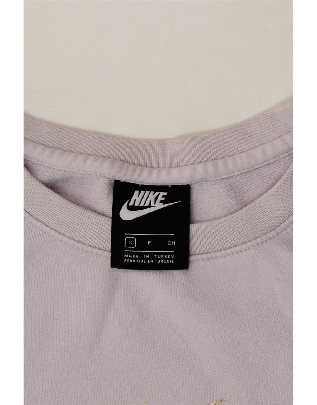 NIKE Womens Oversized Sweatshirt Jumper UK 10 Small Purple Cotton Vintage Nike and Second-Hand Nike from Messina Hembry 