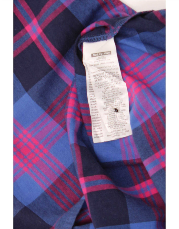 Noisy May Womens Sleeveless Blouse Top UK 10 Small Multicoloured Check