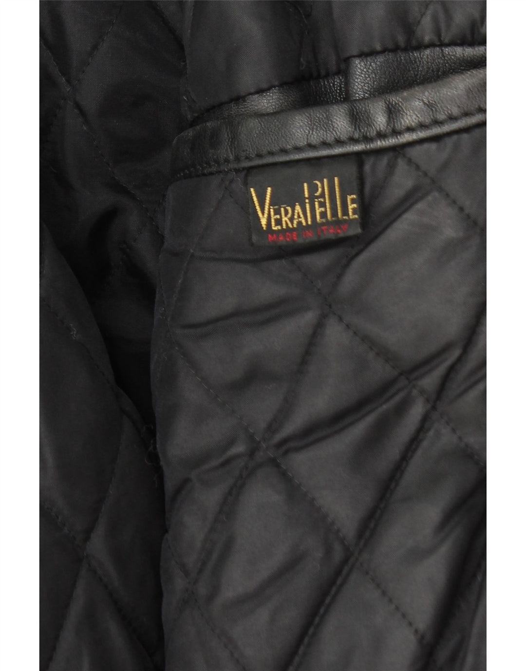 Giacca in pelle vintage da uomo UK 36 piccola in pelle nera
