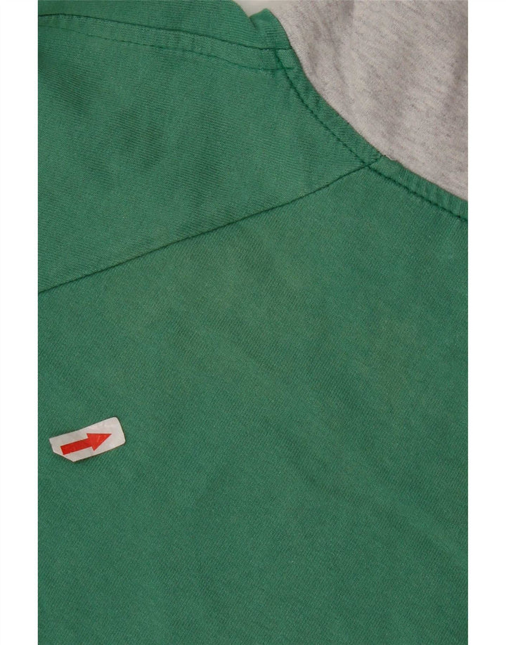 Felpa Campagnolo da uomo con zip e collo, colore verde medio