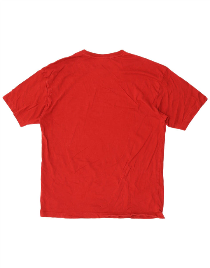 T-shirt da uomo Lacoste taglia superiore 6 XL in cotone rosso