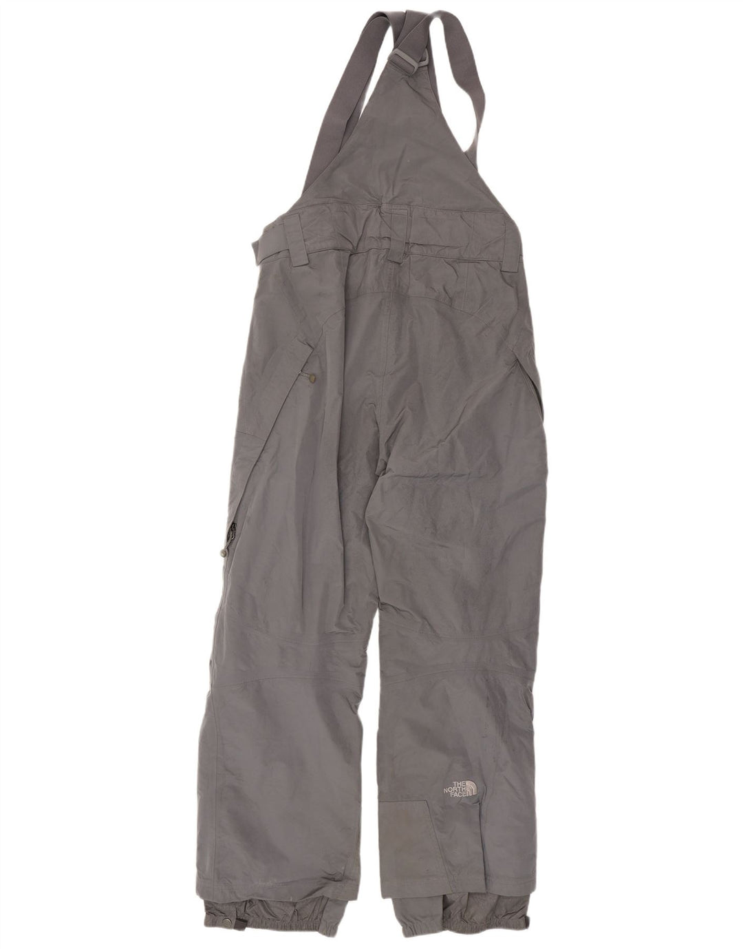 Pantaloni da sci da uomo The North Face Salopette in nylon grigio medio