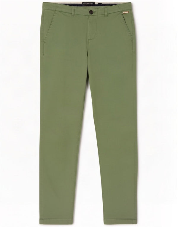Pantaloni chino slim da donna Superdry UK 12 Medium W30 L29 Verde