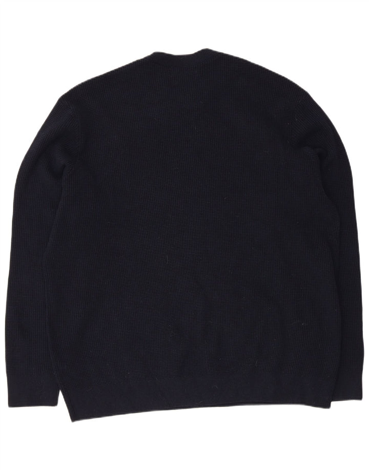 Maglione maglione girocollo da uomo Marks & Spencer 3XL poliestere blu navy