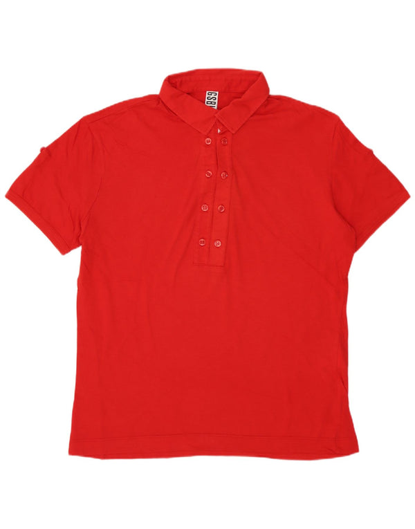 Polo da donna BIKKEMBERGS UK 14 cotone rosso medio