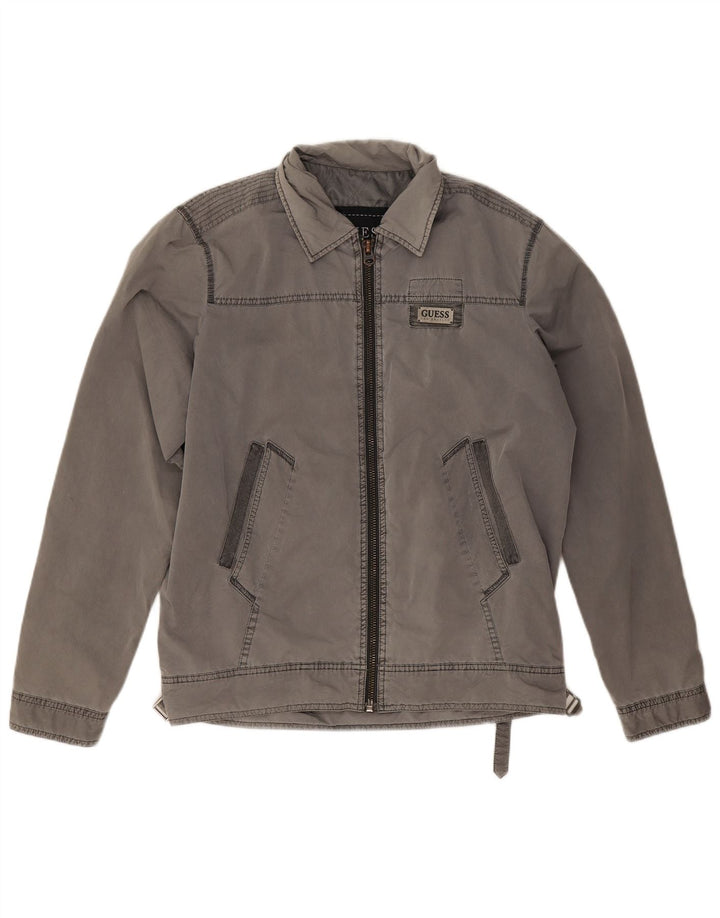 Giubbotto bomber da uomo Guess UK 38 Poliestere grigio medio