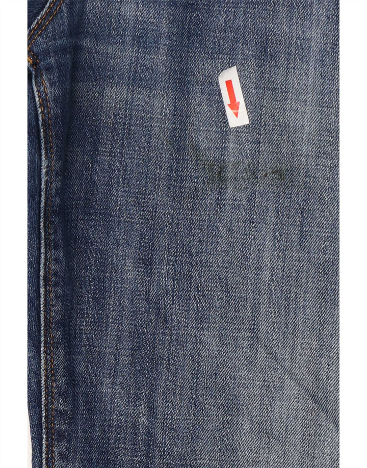 Jeans dritti invecchiati da uomo Tommy Hilfiger W32 L32 cotone blu