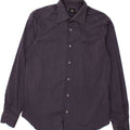 ROCCOBAROCCO Mens Shirt Size 15 3/4 40 Medium Navy Blue Vintage Roccobarocco and Second-Hand Roccobarocco from Messina Hembry 
