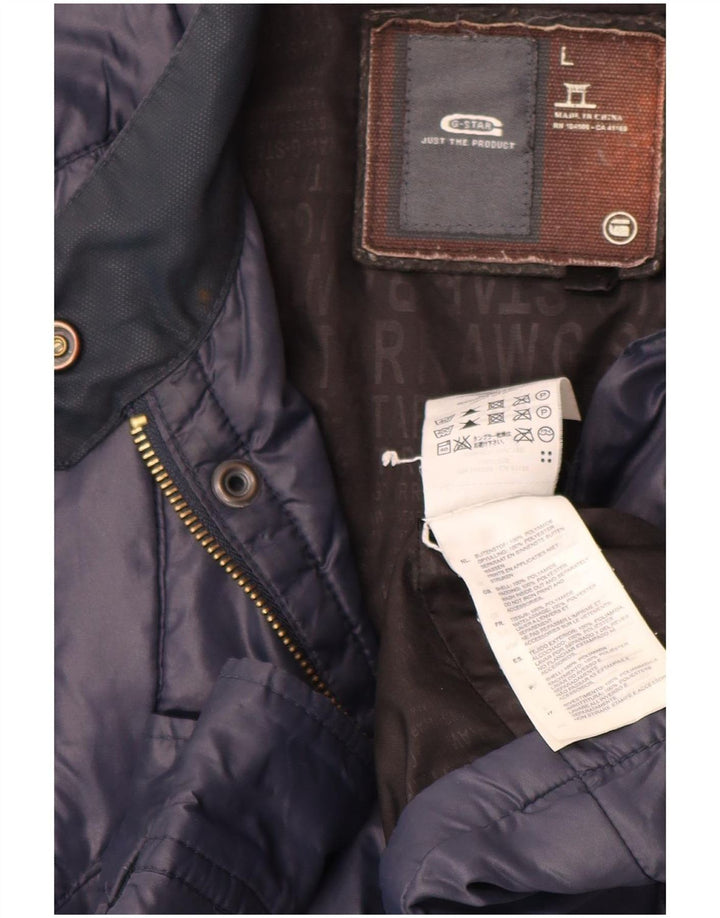 Giacca imbottita da uomo G-Star UK 40 Large Blu Navy in poliammide