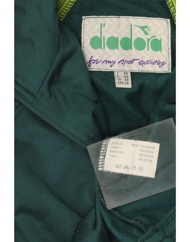 Giacca da tuta grafica da uomo Diadora UK 38 Colorblock verde medio