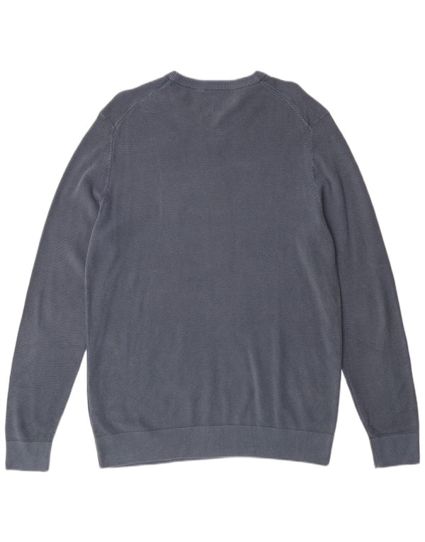 AERONAUTICA MILITARE Maglione maglione girocollo da uomo XL cotone blu